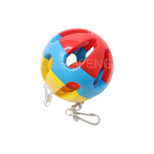 Set di giocattoli colorati per pappagalli di uccelli di pollo altalena in piedi giocattoli da masticare popolari giocattolo di pino per uccelli con campane - Product Image 3