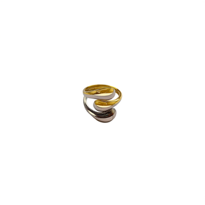 Fashion <b>Rings</b> 316L Stainless Steel PVD Gold Plating Sustainable Resistant Modern Design - Product Image 2