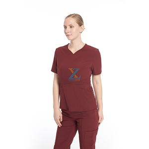 OEM Private Label Hospital Staff Nurse Uniform Design Women's <strong>Scrub</strong> <strong>Top</strong> - Product Image 2