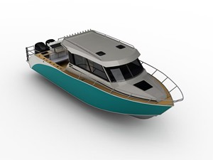 Bateau de pêche en aluminium soudé <span class=keywords><strong>Gospel</strong></span> Offshore 9,6 m, bateau de sport fluvial, yacht de tourisme, bateau de luxe, bateau rapide avec cabine - Product Image 3
