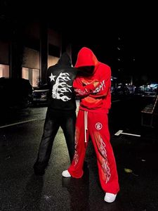 Sudadera con Capucha de Alta Gama Estilo Americano Vintage, Lavada y Desgastada, Unisex, 100% Algodón, Forro de Felpa, para Otoño - Product Image 4