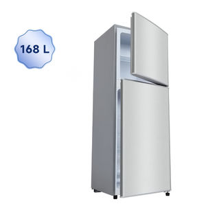 Réfrigérateur <span class=keywords><strong>américain</strong></span> à double porte de 168L, en acier inoxydable, avec congélateur supérieur, pour usage domestique et hôtelier - Product Image 5