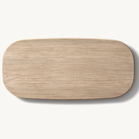 Table basse de salon Rhoohill, style moderne personnalisé, de haute qualité, en bois massif, table à thé longue rétro