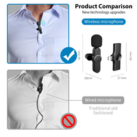 Microphone Lavalier sans Fil Professionnel pour Diffusion en Direct en Extérieur avec Connecteur Type C, Réduction du Bruit et Conception Légère