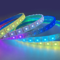 Bande LED IP68 Ws2815 60 LED, bande LED RVBW adressable de haute qualité, bande LED RVBW adressable 12V, 8 mm
