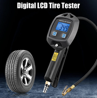 Manomètre numérique LCD haute précision pour pneus de voiture avec précision de 0,2 PSI, manomètre facile à lire, dégonfleur d'air (piles AAA)