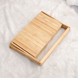 Étagère de rangement en bois de bambou, 4 niveaux, pliable, multifonctionnelle, pour la maison et l'extérieur - Product Image 3