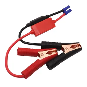 Car power insulated jump starter cable in emergency tools kit elligent clip