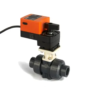 Winner Winvall 15mm 20mm 25mm 24V Modulating Electric Water Flow PVC Valves Proportional Control Plastic Ball Valve