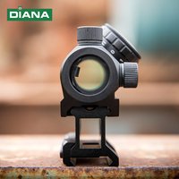 Lunette optique compacte DIANA 1x22 avec monture surélevée de 1 pouce et viseur point rouge