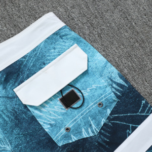 Shorts de bain pour hommes, séchage rapide, hydrofuges, avec cordon de serrage, pour la natation et le surf - Product Image 3