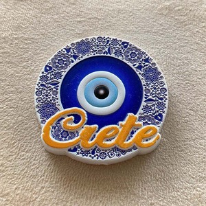 Ojo de Diablo Griego, Decoración para Refrigerador, Recuerdo Turístico Magnético Pintado en 3D, Procesamiento Personalizado en China, YC24116-4 - Product Image 2