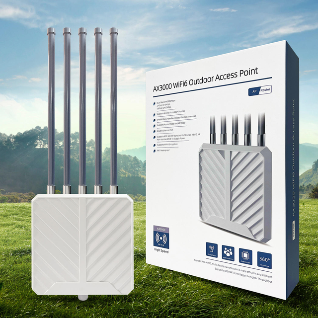Hot Sale AX3000 Dual Band 2.4G &5.8G 3000Mbps WiFi Extender Long Distance Wifi 6 Router Wireless Ap Wifi Outdoor Access Point