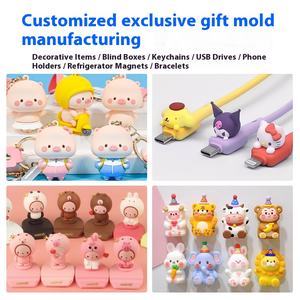 Étui pour casque en PVC souple personnalisé motif IP de dessin animé 3D housse de protection pour casque Bluetooth colle à goutte IP de dessin animé 3D - Product Image 2