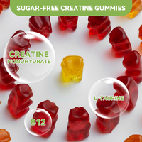 Greenpie Pompe d'azote Créatine Citrulline Arginine Huperzine Pompe PreWorkout Gummies/Poudre pour culturistes Endurance Athlètes