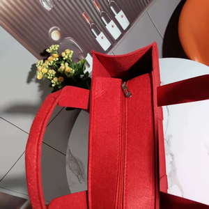 High Quality Felt Handbag Wholesale Price Black <strong>Cheap</strong> Felt Tote <strong>Bag</strong> For Women - Product Image 6