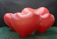Ballon gonflable en PVC en forme de cœur pour les événements de mariage et de la Saint-Valentin, couleur personnalisée et impression numérique