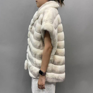 Winter Lady's Real <strong>Fur</strong> Vest <strong>for</strong> <strong>Women</strong> Soft Winter Warm Real Rex Rabbit <strong>Fur</strong> <strong>Gilet</strong> Fashion Waistcoat - Product Image 2