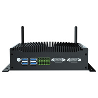 Ordinateur industriel sans ventilateur VENOEN Intel Core I7/i5/i3, double ports DB9 RS232/485/422, 2xDDR4 RAM (Max 64 Go), SSD M.2/NVME, disque dur 2,5''