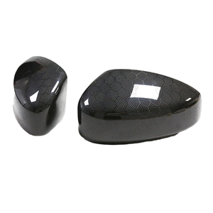 Coque de rétroviseur en fibre de carbone sèche Anteke avec ruban adhésif pour Infiniti Q50 Q60 QX30 - Product Image 1