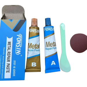 Fonsin 100g màu trắng và màu xám hai thành phần kim loại sửa chữa dán <span class=keywords><strong>Epoxy</strong></span> AB keo - Product Image 1