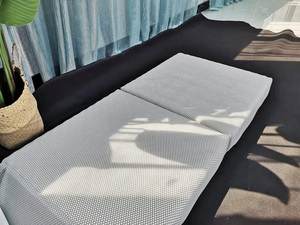 Matelas Triple pliant en Fiber d'air 4D de 5cm, tapis de <span class=keywords><strong>camping</strong></span> lavable, <span class=keywords><strong>surmatelas</strong></span> Portable avec housse amovible - Product Image 4