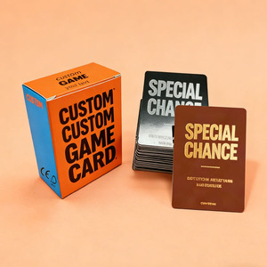 Cartes <span class=keywords><strong>à</strong></span> <span class=keywords><strong>jouer</strong></span> en papier personnalisées imprimées sur mesure, design unique recto-verso, jeu de cartes de taille personnalisée pour les groupes et les amis - Product Image 1