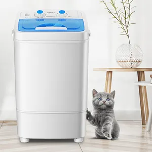 घरेलू कपड़े और जूते धोने की मशीन अर्ध स्वचालित वॉशिंग मशीन सरल और बहुक्रियाशील छोटा वॉशर