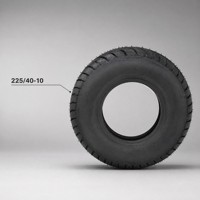 Pneu de scooter électrique 225 40 10 large, pneu arrière de remplacement en caoutchouc pour cyclomoteur de style Harley, roues pour trajets urbains