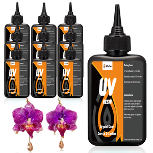 Cao Trong Suốt OEM <span class=keywords><strong>UV</strong></span> Chữa Bệnh Nhựa Doming Nhựa Epoxy <span class=keywords><strong>UV</strong></span> 10G-1Kg Dính Pha Lê Rõ Ràng Cứng Loại Đối Với Trang Sức Nghệ Thuật Keo Nhựa - Product Image 2