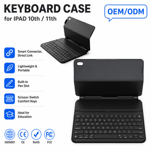 Étui Clavier Fin Personnalisé OEM <span class=keywords><strong>pour</strong></span> <span class=keywords><strong>iPad</strong></span> 10ème Génération 2022 & <span class=keywords><strong>iPad</strong></span> A16 11 Pouces 2025 – Housse Folio à Connexion Directe - Product Image 1