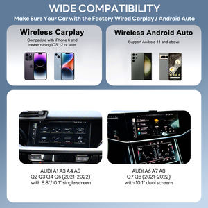Retrofit Wireless CarPlay e Android Auto per <span class=keywords><strong>Audi</strong></span> A1 A3 Q2 Q3 <span class=keywords><strong>Q4</strong></span> 2021-2022, Unità Principale da 8.8 e 10.1 Pollici, Tempo di Avvio Ridotto - Product Image 5