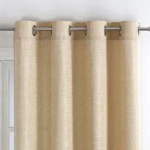 OWENIE Suppliers Luxury Curtain Fabric China Ready Made Faux Linen 100% Polyester Window Curtain