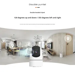 Cámara de red inalámbrica de 3MP de alta definición con aplicación Tuya, visión nocturna por Voz bidireccional para conectividad <span class=keywords><strong>Bluetooth</strong></span>, 1 año de garantía en la nube - Product Image 4