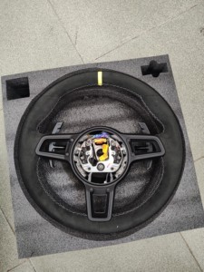 Pour Porsche <span class=keywords><strong>911</strong></span> 997 Carrera S 4 4S Turbo GT2 RS Gts Speedster <span class=keywords><strong>Sport</strong></span> <span class=keywords><strong>Classic</strong></span> 2004 à 2012 Volant en cuir - Product Image 4