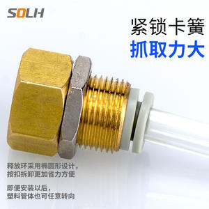 Connecteur à filetage interne/droit/courbé pour montage sur panneau en cuivre KQ2E-KQ2LE, disponible en tailles 04/06/08/10/12-00/01 - Product Image 2