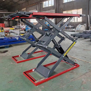 Elevador de tijera hidráulico de doble cilindro certificado <span class=keywords><strong>CE</strong></span> 3,5 T de 1,85 m de alto con construcción de acero de alta capacidad de elevación - Product Image 2