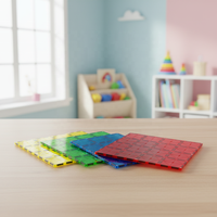 Bloques Magnéticos de Construcción de 30x30cm, Tamaño Grande para Niños, STEM, Cumplen con las Normas ASTM EN71 CE, No Tóxicos, ABS Personalizado, Venta al Por Mayor