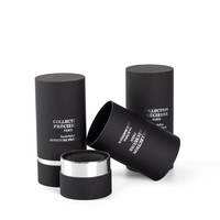 Boîte d'emballage personnalisée de luxe en forme de cylindre rond de 50 ml pour parfum, boîte en carton ronde pour bougie, emballage de flacon d'huile essentielle, boîte en papier