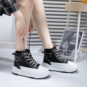 Nouvelles chaussures d'hiver 2022 en velours pour femmes, bottines courtes chaudes en coton pour étudiantes - Product Image 2