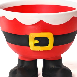 Bol personnalisé biodégradable imprimé en 3D en forme de Père Noël, vaisselle de Noël unique, design artistique moderne, cadeau familial - Product Image 5