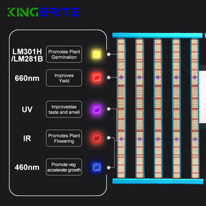 2026 Best KingBrite 1000W 10 Bars LED Grow <strong>Lights</strong> Samsung LM301H 660nm UV IR 460nm Full Spectrum Grow <strong>Lights</strong> <strong>for</strong> <strong>Indoor</strong> <strong>Plants</strong> - Product Image 6