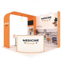 Stand d'exposition 3x3m FOH en aluminium et tissu, couleur personnalisable, facile à installer, TANFU TF-J-23240