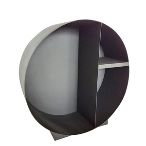 Porte-bois rond moderne en acier KingJoy avec fonction écran de <span class=keywords><strong>cheminée</strong></span>, modèle FWR02 - Product Image 2