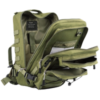 Sac à dos tactique Molle grande capacité 36-56L, durable, avec fermeture éclair et fermoir, léger, doublure polyester, compartiment ordinateur