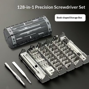 Juego de Destornilladores de Precisión 128 en 1, Kit de Herramientas de Reparación Electrónica Multifunción con Estuche Tipo Libro para Teléfono, Laptop y PC - Product Image 2