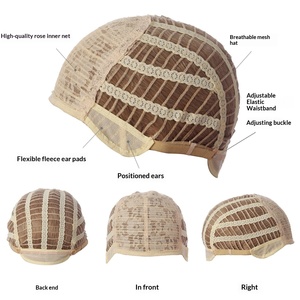 Perruque pour <span class=keywords><strong>femme</strong></span> transfrontalière Europe-Amérique, <span class=keywords><strong>cheveux</strong></span> courts bouclés avec frange inclinée, volumineuse, en fibre haute température, blond clair - Product Image 4