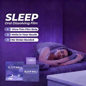 VitaHall Marque Privée <span class=keywords><strong>Film</strong></span> Oral Dissolvant Personnalisé Sans Sucre Naturel de Qualité Alimentaire Végétalien Biologique à la Mélatonine pour le Sommeil - Product Image 6