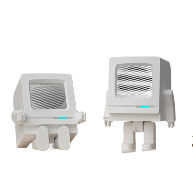 Creative Robot RGB Rechargeable BT TWS Stereo Computer Home Speaker Mini 360 Surround Sound 5W Portable Subwoofer Birthday Gift
