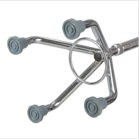 Canne de marche portable pour personnes âgées en alliage d'aluminium, réglable en hauteur sur les quatre pieds, aide à la marche pour la maison